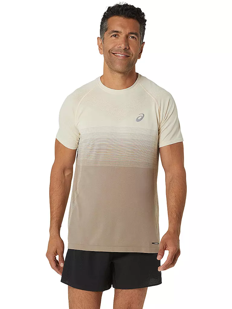 ASICS Herren Laufshirt Seamless SS Top beige